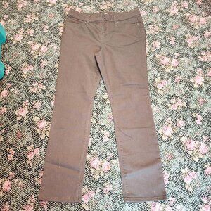 ST. JOHNS BAY Women's 10 Green Denim Jeans Pants 5-Pocket Straight Leg NWOT #592